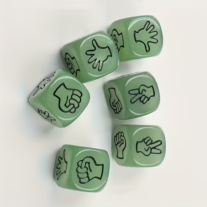 Glow-In-The-Dark Rock-Paper-Scissors Dice Game
